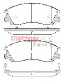 Комплект тормозных колодок METZGER 0771.32